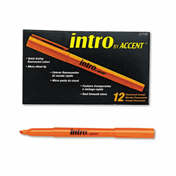 PAP22706 Intro Highlighters, Chisel Tip, Fluorescent Orange, 12/Pk By SANFORD
