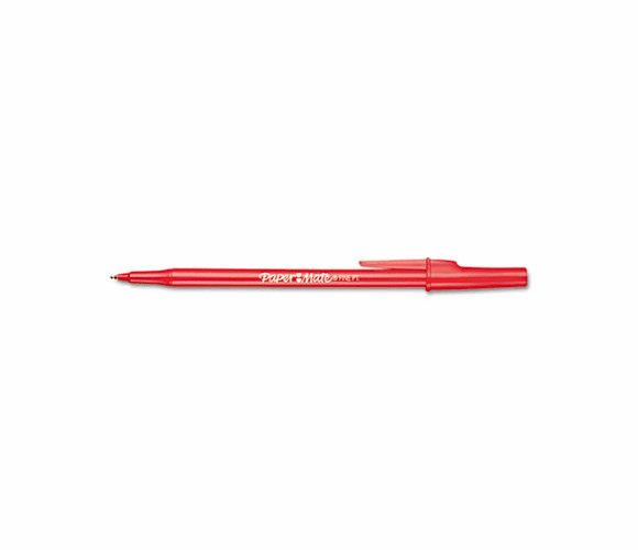 PAP3371131 Ballpoint Stick Pen, Red Ink, Fine, Dozen By SANFORD
