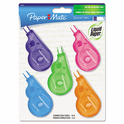PAP5032315 DryLine Mini Correction Tape, 1/5" x 197", Non-Refillable, 5/Pack By SANFORD