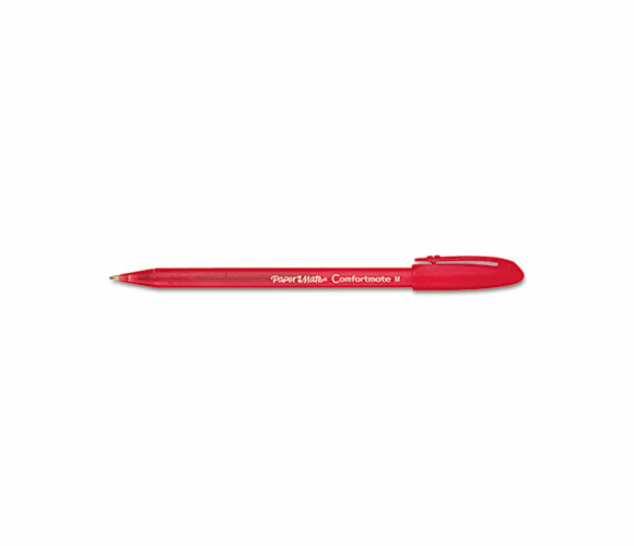 PAP6120187 ComfortMate Ballpoint Stick Pen, Red Ink, Medium, Dozen By SANFORD