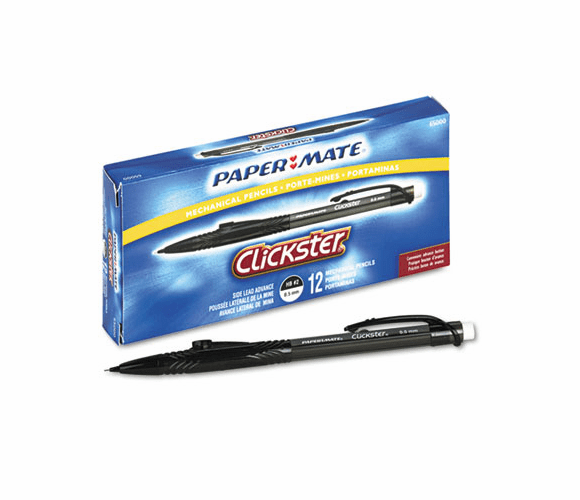 PAP65000 Clickster Mechanical Pencil, 0.50 mm, Smoke Barrel, Dozen, Rflble By SANFORD