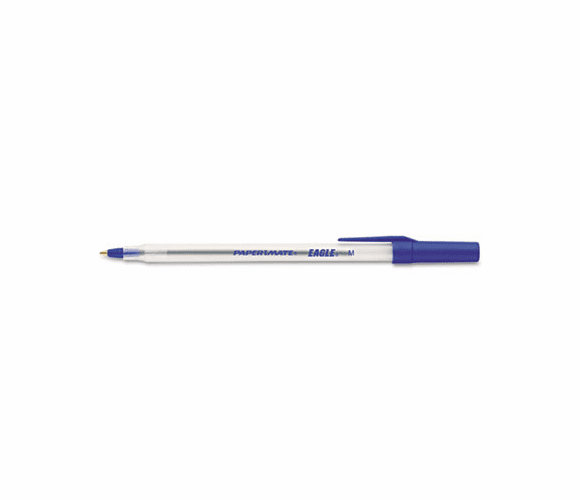 PAP70614 Eagle Ballpoint Capped Liquid Ink Pen, Blue Ink, Medium, Dozen By SANFORD
