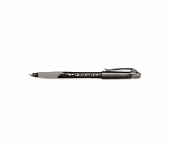 PAP70709 Pro-FIT Ballpoint Stick Pen, Black Ink, Medium, Dozen By SANFORD