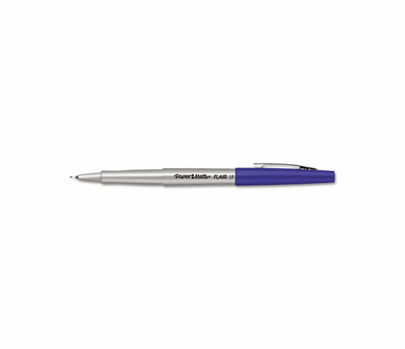 PAP8310152 Flair Porous Point Stick Free-Flowing Liquid Pen, Blue Ink, Ultra Fine, Dozen By SANFORD