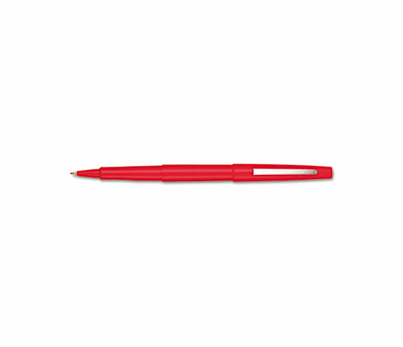 PAP8420152 Point Guard Flair Porous Point Stick Pen, Red Ink, Medium, Dozen By SANFORD