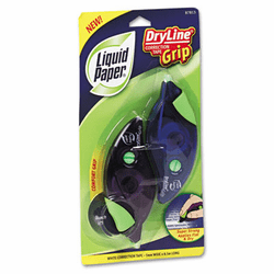PAP87813 DryLine Grip Correction Tape, 1/5" x 335", Blue/Purple Dispensers, 2/Pack By SANFORD