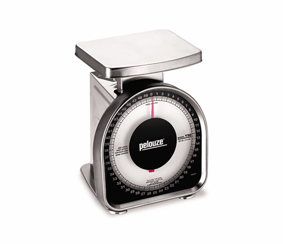 PELY50 Heavy-Duty Mechanical Package Scale, 50lb Capacity, 6 x 4-3/4 Platform By PELOUZE SCALE