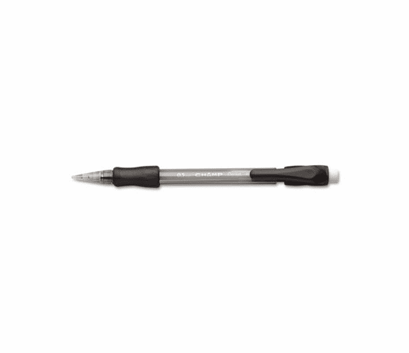 PENAL15A Champ Mechanical Pencil, 0.50 mm, Translucent Gray Barrel, Dozen By PENTEL OF AMERICA