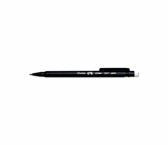 PENAX17A EZ#2 Mechanical Pencil, HB, 0.70 mm, Black Barrel, Dozen By PENTEL OF AMERICA