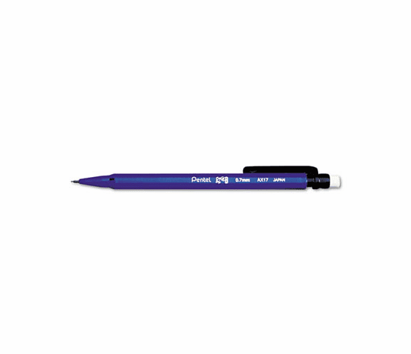 PENAX17C EZ#2 Mechanical Pencil, HB, 0.70 mm, Blue Barrel, Dozen By PENTEL OF AMERICA
