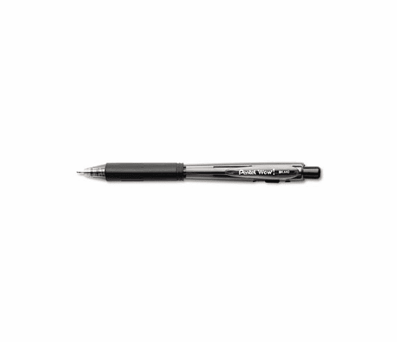 PENBK440A WOW! Ballpoint Retractable Pen, Black Ink, Medium, Dozen By PENTEL OF AMERICA