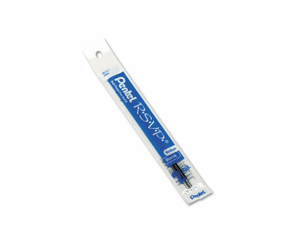 PENBKL10C Refill for R.S.V.P. Ballpoint, Razzle-Dazzle, Moonz, Cubix, Med, Blue Ink,2/Pack By PENTEL OF AMERICA