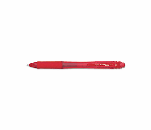 PENBL107B EnerGel X Roller Ball Retractable Gel Pen, Red Ink, Dozen By PENTEL OF AMERICA