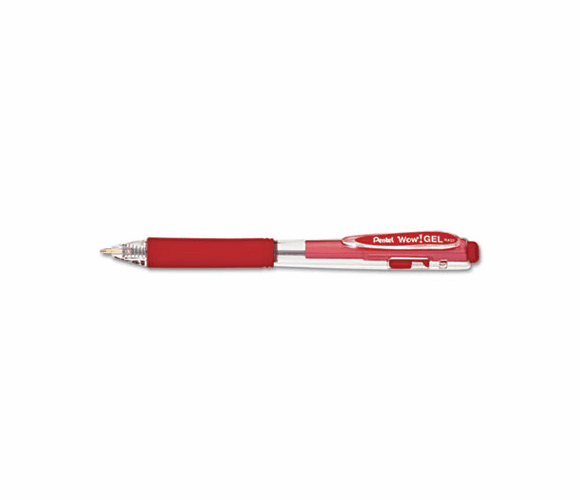 PENK437B WOW! Retractable Gel Pen, Medium, Dozen By PENTEL OF AMERICA
