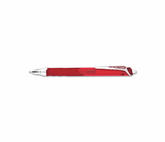 PENKL255B Hyper-G Roller Ball Retractable Gel Pen, Red Ink, Fine, Dozen By PENTEL OF AMERICA