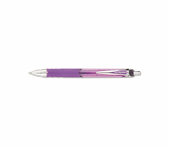 PENKL257V Hyper-G Roller Ball Retractable Gel Pen, Violet Ink, Medium, Dozen By PENTEL OF AMERICA