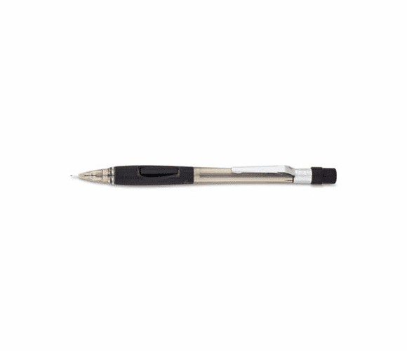 PENPD345TA Quicker Clicker Mechanical Pencil, 0.50 mm, Transparent Smoke Barrel By PENTEL OF AMERICA