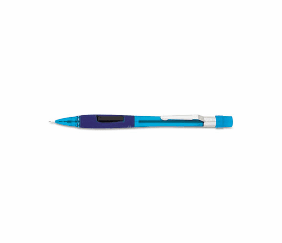 PENPD345TC Quicker Clicker Mechanical Pencil, 0.50 mm, Transparent Blue Barrel By PENTEL OF AMERICA