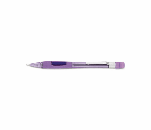 PENPD347TV Quicker Clicker Mechanical Pencil, 0.70 mm, Transparent Violet Barrel By PENTEL OF AMERICA
