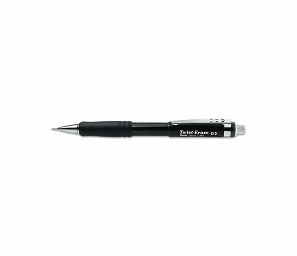 PENQE515A Twist-Erase III Mechanical Pencil, 0.50 mm, Black Barrel By PENTEL OF AMERICA