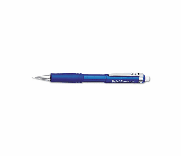 PENQE515C Twist-Erase III Mechanical Pencil, 0.50 mm, Blue Barrel By PENTEL OF AMERICA