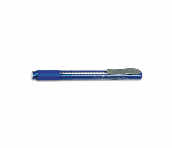 PENZE22C Clic Eraser Pencil-Style Grip Eraser, Blue By PENTEL OF AMERICA