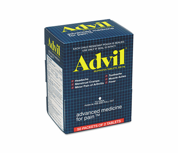 PFYBXAV50 Ibuprofen Tablets, 50 Two-Packs/Box By ACME UNITED CORPORATION