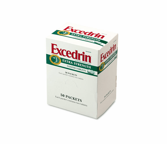 PFYBXEX50 Extra-Strength Coated Tablets, 50 Two-Packs/Box By ACME UNITED CORPORATION