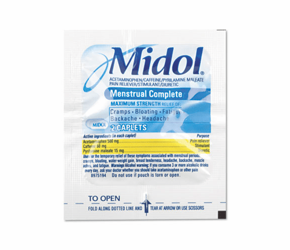 PFYBXMD50 Menstrual Complete Caplets, 50 Two-Packs/Box By ACME UNITED CORPORATION