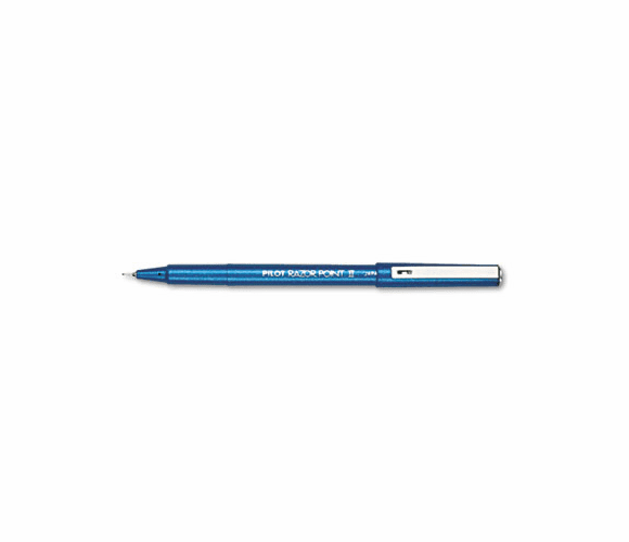 PIL11003 Razor Point II Porous Point Stick Pen, Blue Ink, Ultra Fine, Dozen By PILOT CORP. OF AMERICA