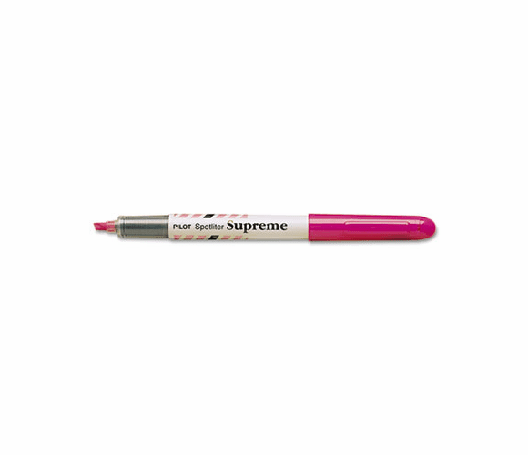 PIL16005 Spotliter Supreme Highlighter, Pocket Clip, Fluorescent Pink By PILOT CORP. OF AMERICA