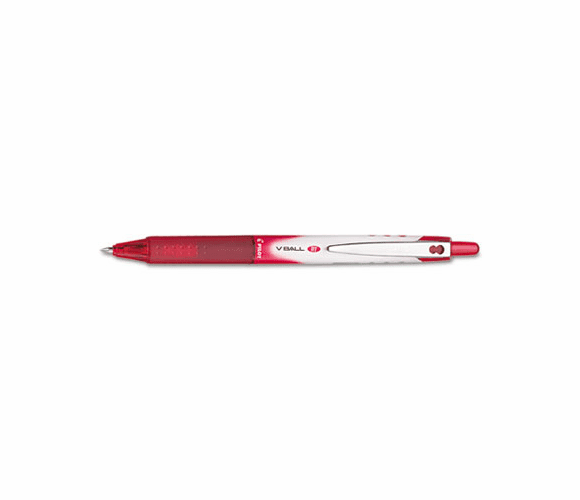 PIL26108 VBall Roller Ball Retractable Liquid Pen, Red Ink, Extra Fine By PILOT CORP. OF AMERICA