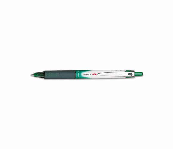 PIL26109 VBall Roller Ball Retractable Liquid Pen, Green Ink, Extra Fine By PILOT CORP. OF AMERICA