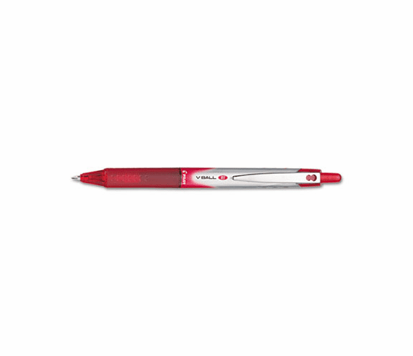 PIL26208 VBall Roller Ball Retractable Liquid Pen, Red Ink, Fine By PILOT CORP. OF AMERICA