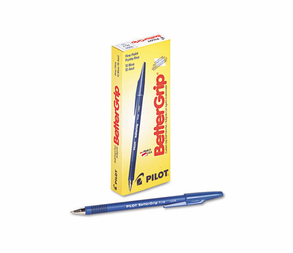 PIL30041 BetterGrip Ballpoint Stick Pen, Blue Ink, Fine, Dozen By PILOT CORP. OF AMERICA