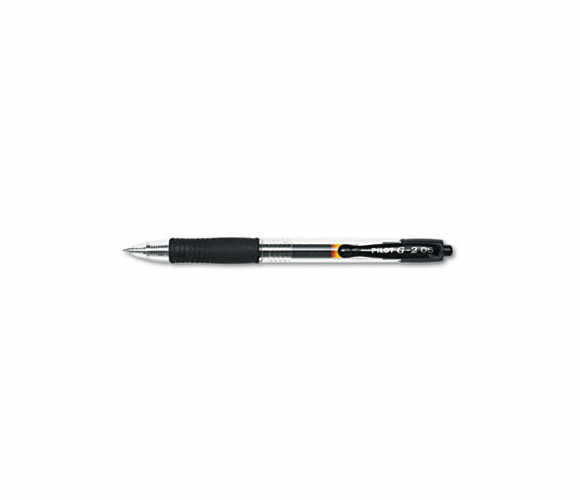 PIL31002 G2 Gel Roller Ball Pen, Retractable, Black Ink, 0.5mm Extra Fine, Dozen By PILOT CORP. OF AMERICA