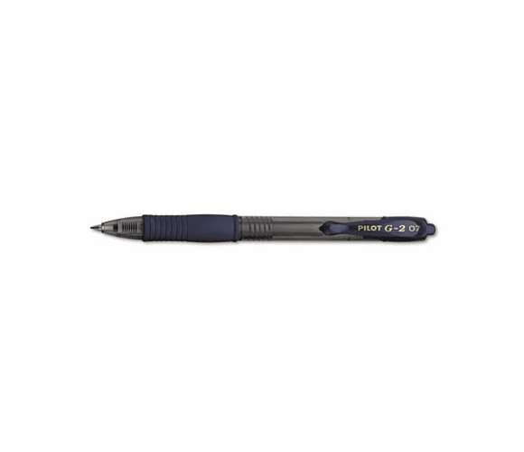 PIL31187 G2 Roller Ball Retractable Gel Pen, Navy Ink, Fine, Dozen By PILOT CORP. OF AMERICA