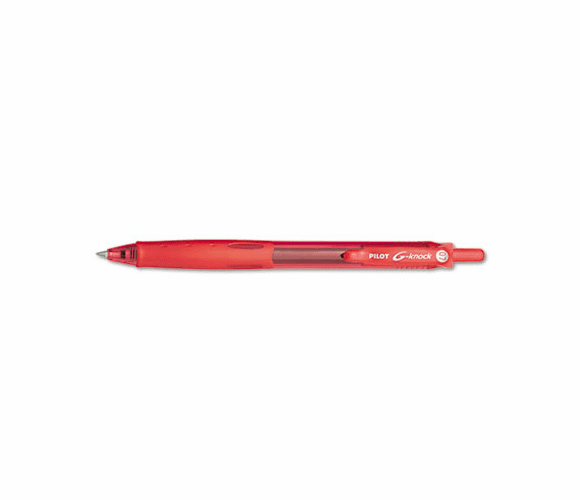 PIL31508 G-Knock BeGreen Roller Ball Retractable Gel Pen, Red Ink, Fine, Dozen By PILOT CORP. OF AMERICA