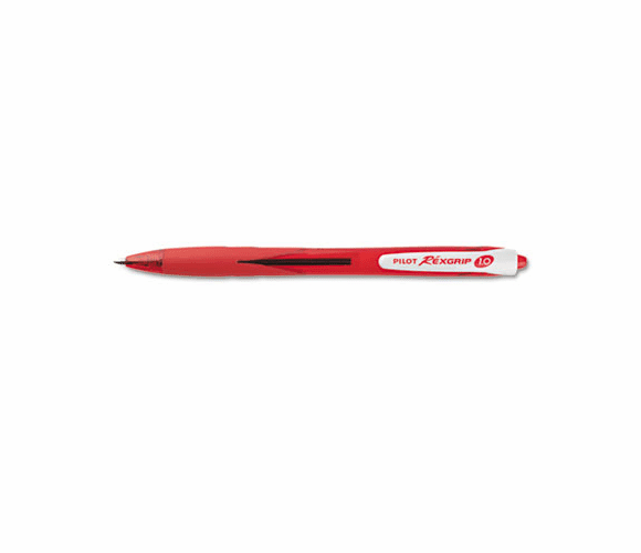 PIL32372 RexGrip BeGreen Ballpoint Retractable Pen, Red Ink, Medium By PILOT CORP. OF AMERICA