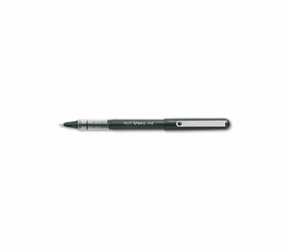 PIL35112 VBall Roller Ball Stick Pen, Liquid Ink, Black Ink, Fine Point, Dozen By PILOT CORP. OF AMERICA