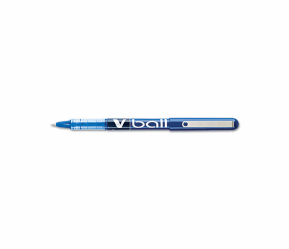 PIL35201 VBall Roller Ball Stick Pen, Liquid Ink, Blue Ink, Extra Fine, Dozen By PILOT CORP. OF AMERICA