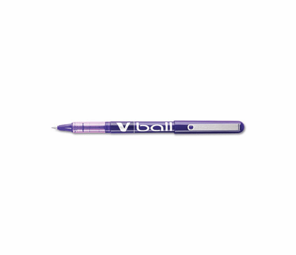PIL35210 VBall Roller Ball Stick Liquid Pen, Purple Ink, Extra Fine, Dozen By PILOT CORP. OF AMERICA