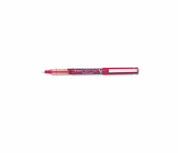 PIL35336 Precise V5 Roller Ball Stick Pen, Needle Pt, Red Ink, 0.5mm Extra Fine, Dozen By PILOT CORP. OF AMERICA