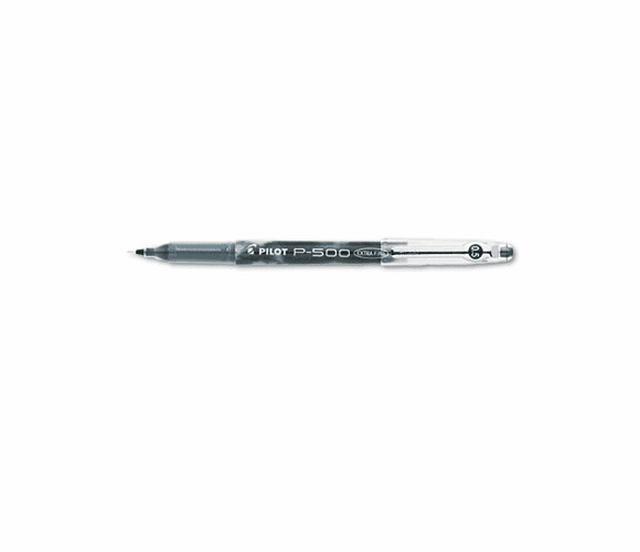 PIL38600 P-500 Gel Roller Ball Stick Pen, Needle Point, Black Ink, 0.5 Extra Fine, Dozen By PILOT CORP. OF AMERICA
