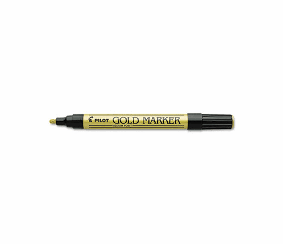 PIL41700 Creative Art & Crafts Marker, Brush Tip, Permanent, Gold By PILOT CORP. OF AMERICA