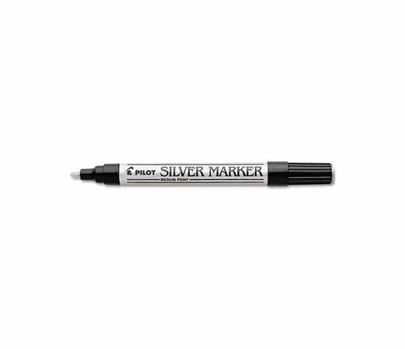 PIL41800 Creative Art & Crafts Marker, Brush Tip, Permanent, Silver By PILOT CORP. OF AMERICA