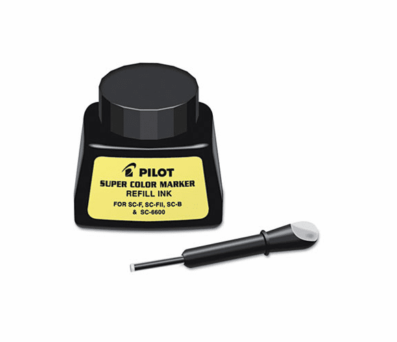 PIL43500 Jumbo Marker Refill Ink, For Permanent Markers, 1 oz Ink Bottle, Black By PILOT CORP. OF AMERICA