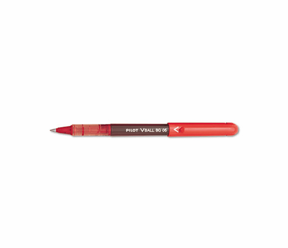 PIL53208 BeGreen VBall Roller Ball Stick Liquid Pen, Red Ink, Extra Fine, Dozen By PILOT CORP. OF AMERICA