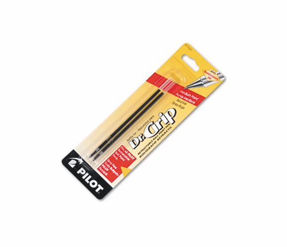PIL77229 Refill, Better/EasyTouch/Dr Grip/GX300 Retract Ballpoint, Med, Red, 2/Pack By PILOT CORP. OF AMERICA
