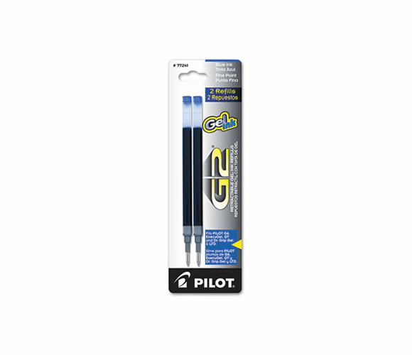 PIL77241 Refill for G2 Gel, Dr. Grip Gel/Ltd, ExecuGel G6, Q7, Fine, Blue, 2/Pack By PILOT CORP. OF AMERICA
